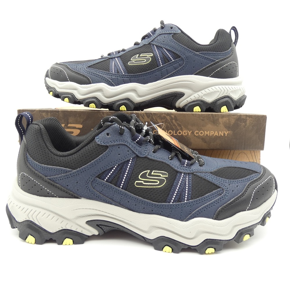 Skechers Stamina AT Upper Stitch Mens Navy Black Trail Sneakers 237527 NVBK 11